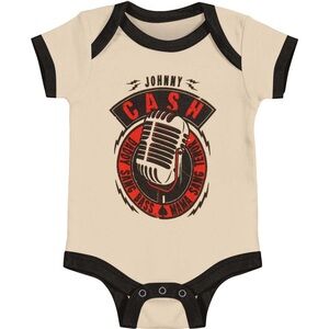 Ash Black and White Baby Onesie